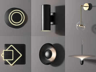 Modern wall lamp 3d model