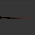 Handcrafted Wooden Magic Wand With Carved Handle And Unique Texture