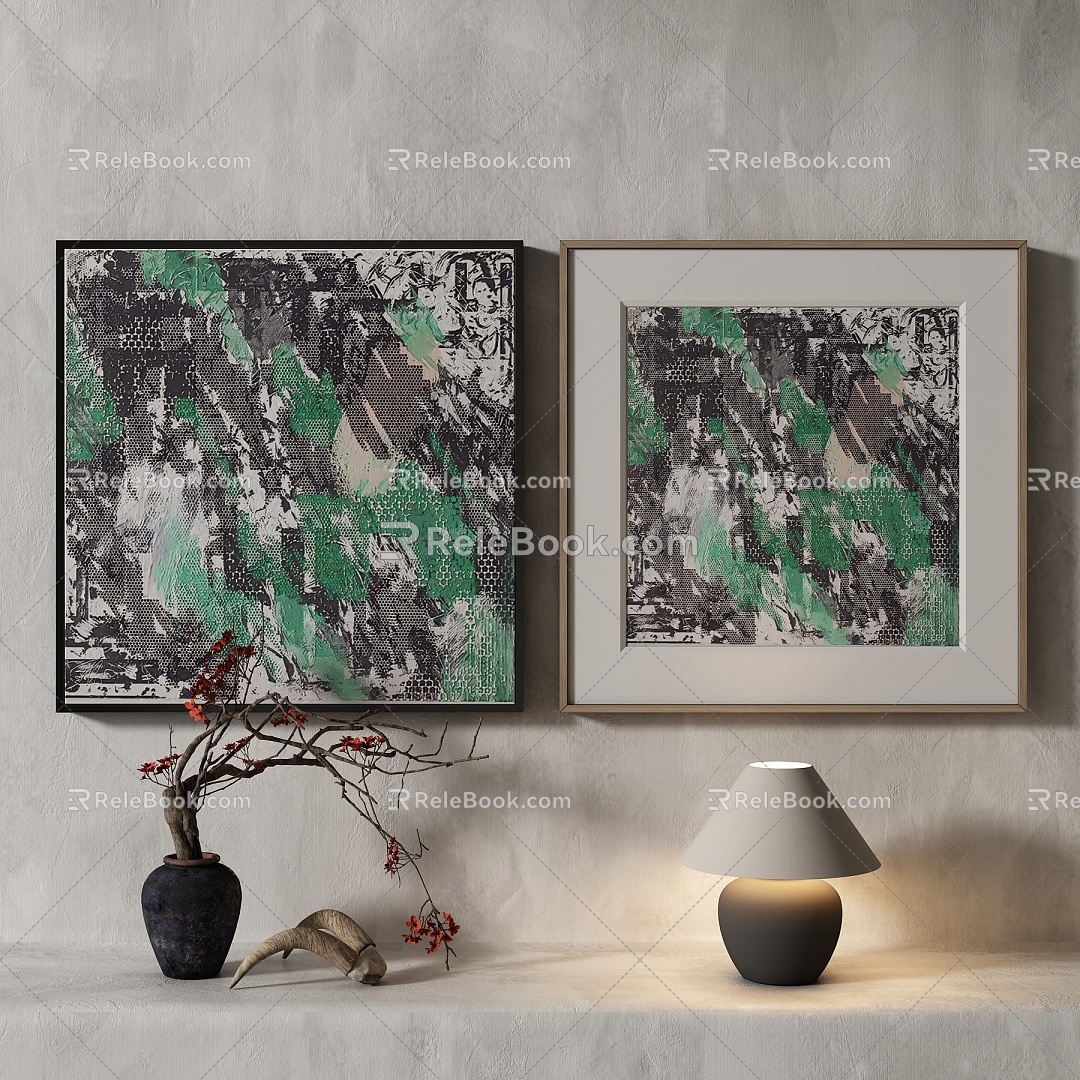 modern decorative painting 3d model