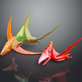Colorful Pterosaur Dinosaur Models In Multiple Colors With Vibrant Design And Decorative Style