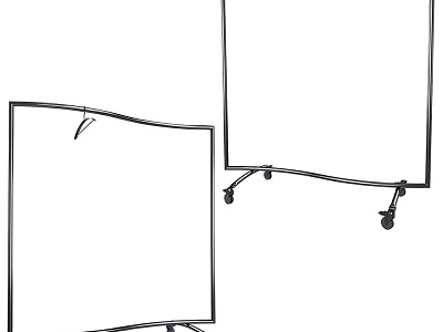 wave square drying rack 18 3d model