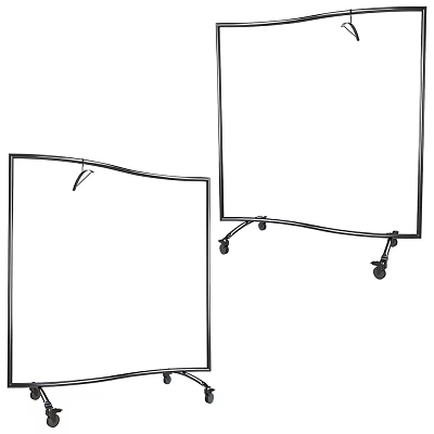 Clothing Rack With Wheels Floor Standing Portable Simple Design for Home Use 3d model