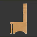 Elegant Golden Chair With Red Cushion And Ornate Armrest Design Details