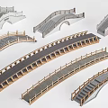 Chinese Style Stone Bridge Stone Arch Bridge Landscape Bridge Small Bridge 3d model