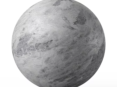 Spherical Component with Gray Textured Surface and Smooth Round Design 3d model