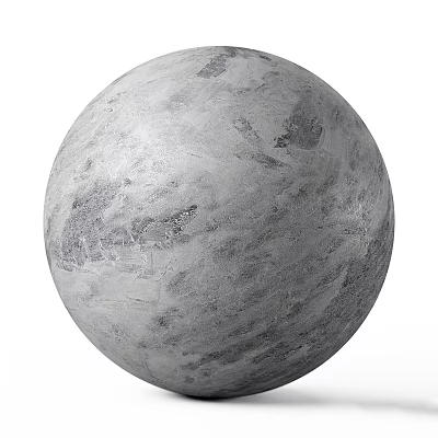 Spherical Component with Gray Textured Surface and Smooth Round Design 3d model
