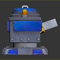 Modern Battery Laser Tower Turntable Sci-fi Tower Defense 3d model