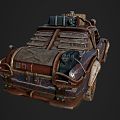 Crazy Max Car Motor Vehicle Car Car Retro Car Middle Ancient Car 3d model