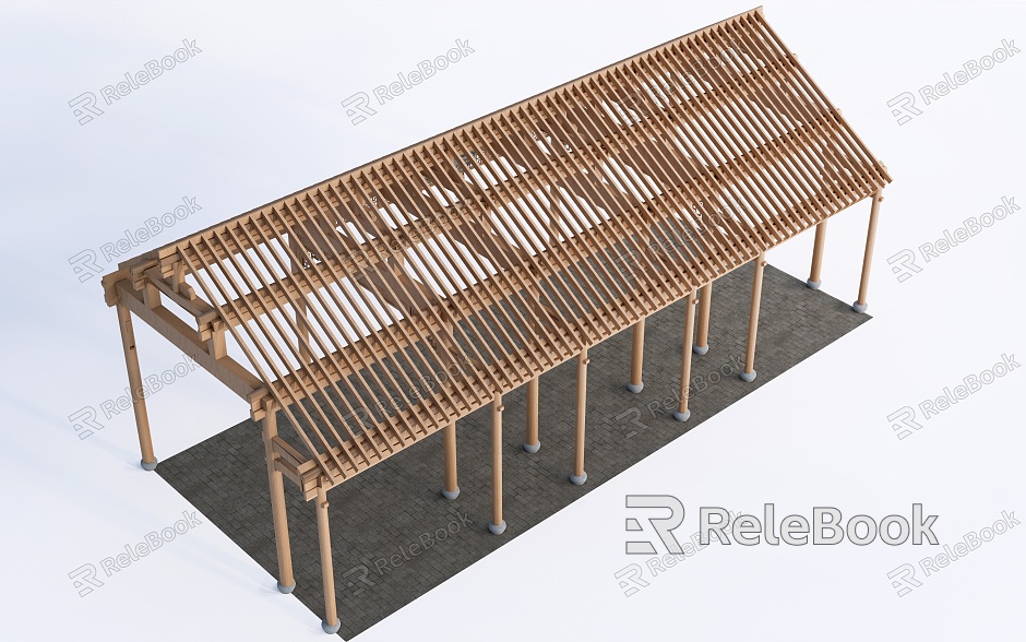 Chinese-style building components Chinese-style building structure frame Chinese-style frame model