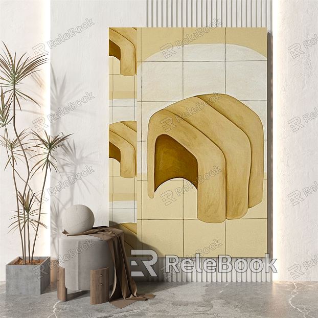 modern abstract painting abstract decorative painting model