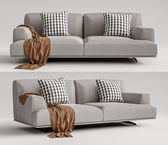 Modern double sofa 3d model