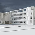 Modern School Building Design With Contemporary Architecture Open Layout And Large Glass Windows