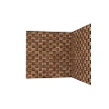 Brick Wall Components With Natural Textured Clay Bricks In Rustic Arranged Pattern 3d model