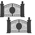 Hardware gate 3d model