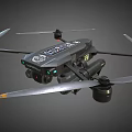 High Tech Drone Quadcopter Equipment With Camera And Propeller Design