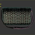Stylish Geometric Pattern Crossbody Handbag For Daily Use In Beige And Black