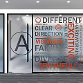 Creative Modern Wall Decor Featuring Colorful Typography And Inspiring Words 3d model