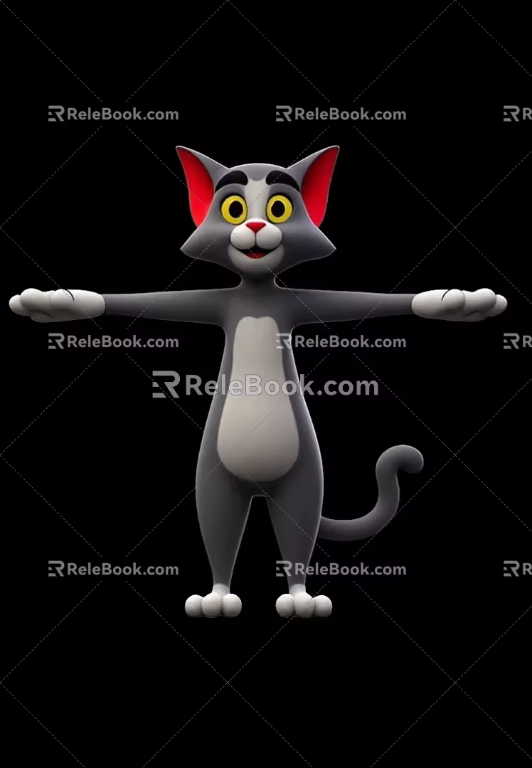 Cat and Mouse Tom 3d model