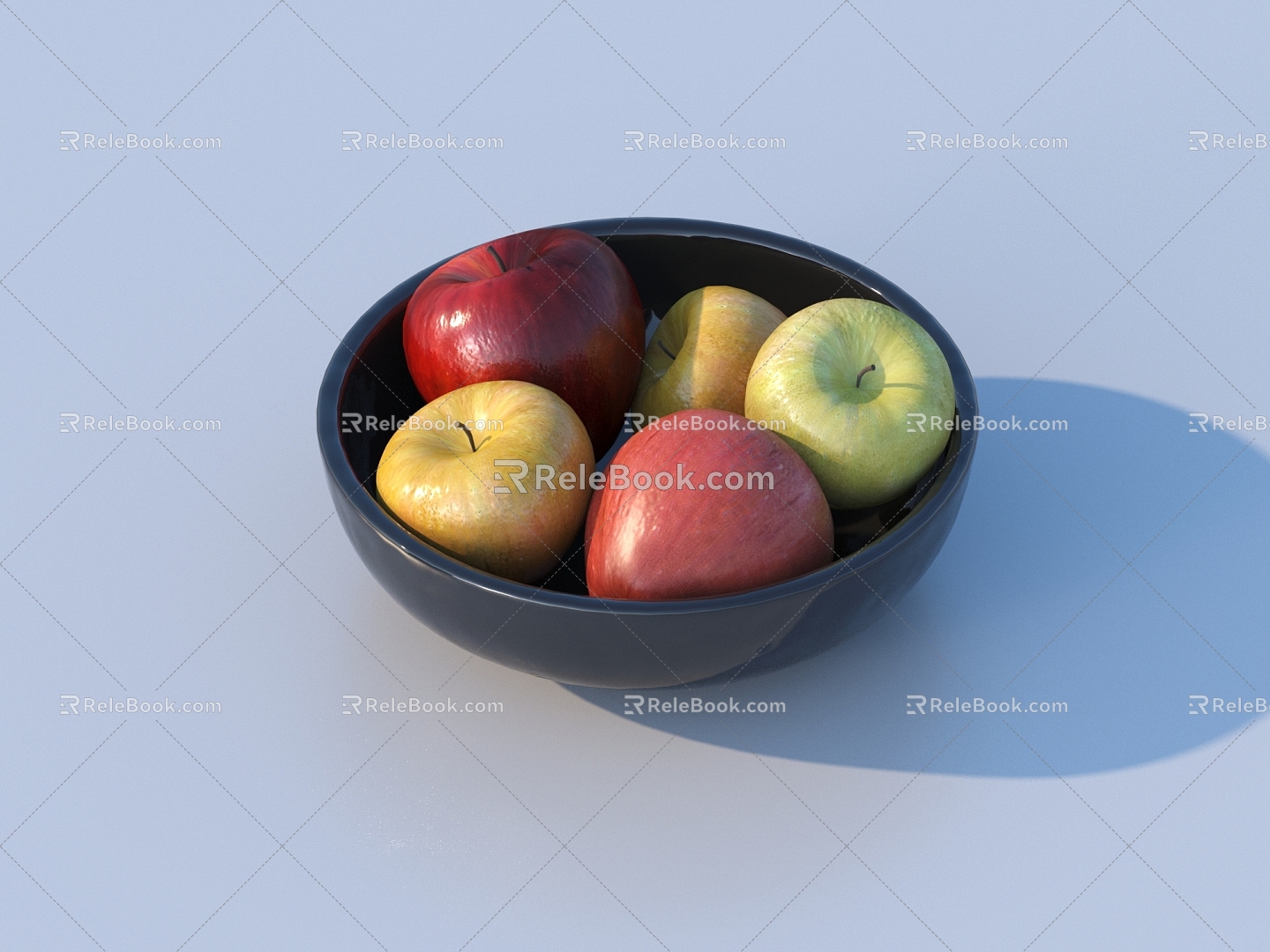 Apple Fruit Green Apple 3d model