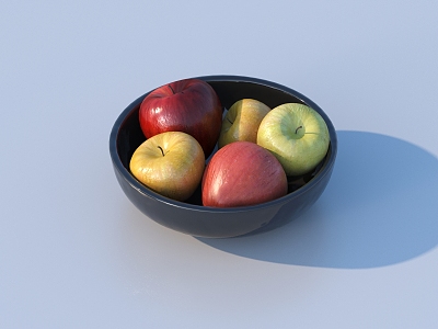 Apple Fruit Green Apple 3d model