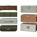 Decorative Storage Box Set With Assorted Materials And Vintage Lock Designs For Home Decor