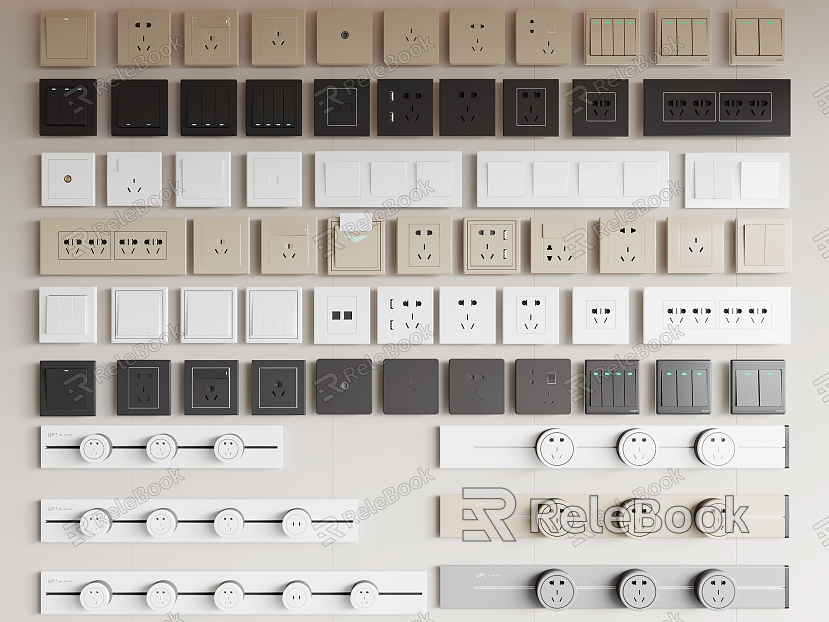 Modern switch socket removable socket model