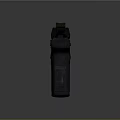 Modern Black Tactical Pistol With Textured Grip And Sleek Body Design