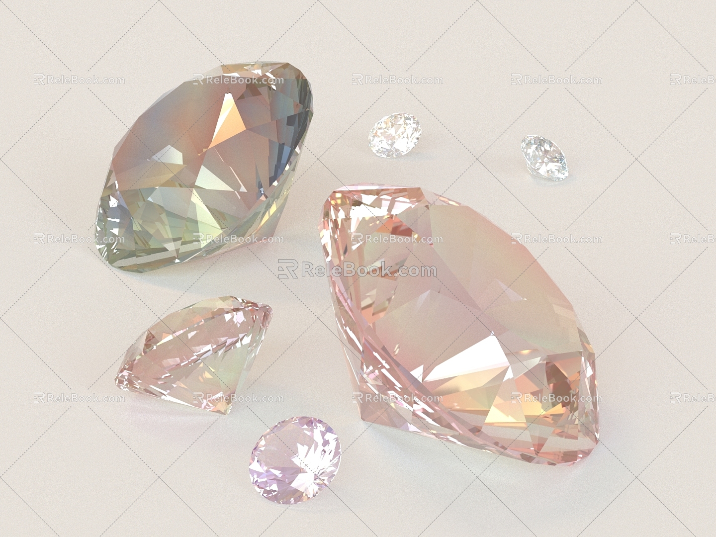 Modern Jewelry Diamond Crystal 3d model