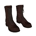 Classic Brown Leather Lace Up Boots With Stylish Design And Comfortable Fit