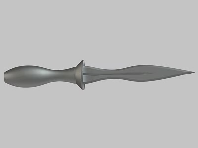 Tactical Metal Dagger Design With Ergonomic Handle Sharp Blade And Guard 3d model