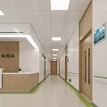 Pathology Department Nurses Station Interior With Counter Computers And Digital Display Screen