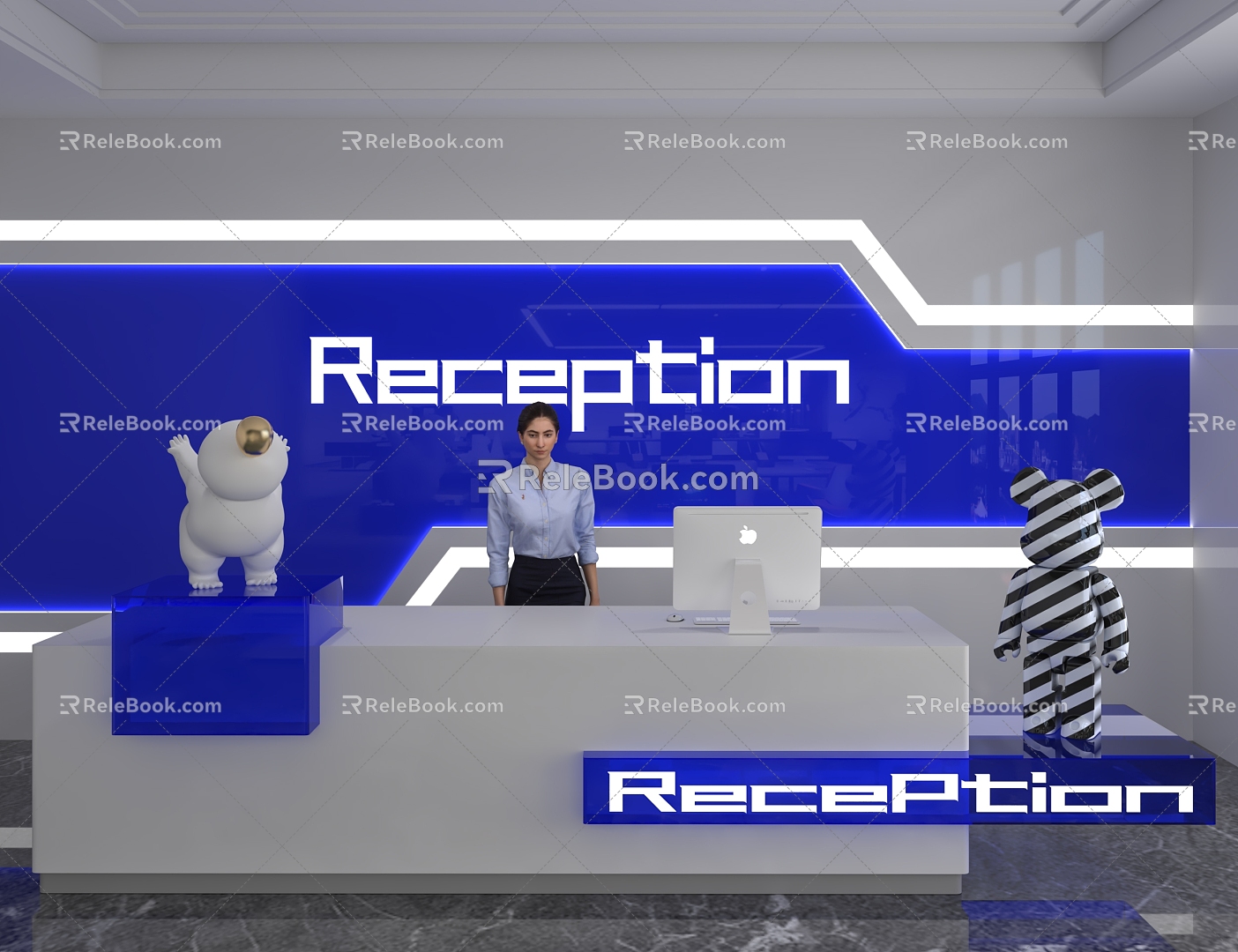 Front Desk 3d model