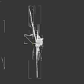 Jenny XJ9 Robot Character With Blue White Body Mechanical Wings And Swords