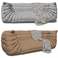Modern Multiplayer Sofa Ligne roset Two-Seat Sofa 3d model