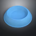 Blue Plastic Pet Bowl For Feeding Dogs And Cats At Home