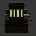 Vintage Commercial Cash Register With Classic Design And Metal Body Structure