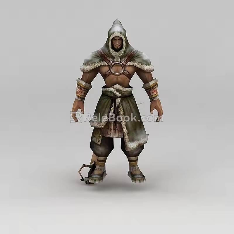 Game Chibi Anime Game Figure Man 3d model