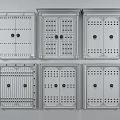 Classic And Modern Wooden Entrance Doors With Decorative Metal Rivets And Brass Fittings