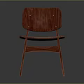 Classic Wooden Leisure Chair Featuring Simple Design Natural Wood Grain And Slender Legs