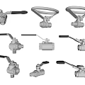 valve switch ball valve pipeline valve angle valve metal hardware pipe fittings 3d model