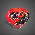 Shin Ramyun Instant Cup Noodles With Red And Black Packaging Design
