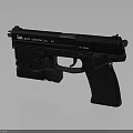 Black Jane West Survivor 9mm 45 Pistol With Detailed Grip And Engraved Text