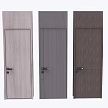 Modern Flush Doors in Three Colors with Wooden Texture for Interior Design