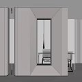 Sleek Modern Shoe Cabinet Design With Integrated Mirror And Warm Lighting In Contemporary Interior