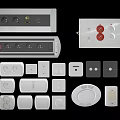 Switch wall switch wall plug switch combination socket combination 3d model