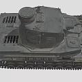 Vintage Military Tank With Detailed Tracks Turret And Gun Barrel Design