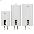 Meile White Water Heaters With Digital Temperature Display In Various Sizes 3d model