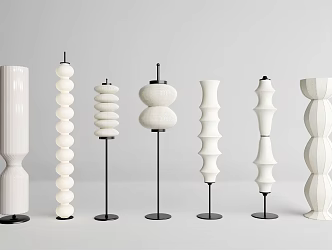 Quiet Floor Lamp Floor Lamp Combination 3d model