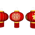 red lantern festive lantern 3d model