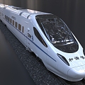 High-speed rail train EMU Harmony 3d model